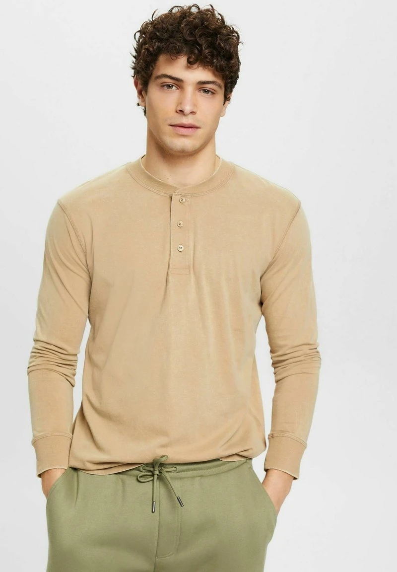 ESPRIT Langarmshirt - Khaki Beige 3 ESPRIT Langarmshirt - Khaki Beige