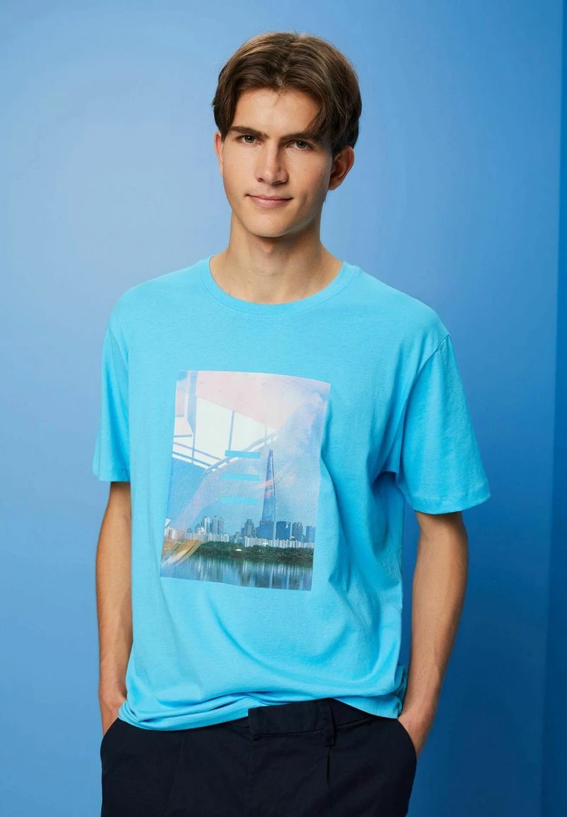 ESPRIT MIT PRINT - T-Shirt Print - Turquoise 4 ESPRIT MIT PRINT - T-Shirt Print - Turquoise – Bild 2