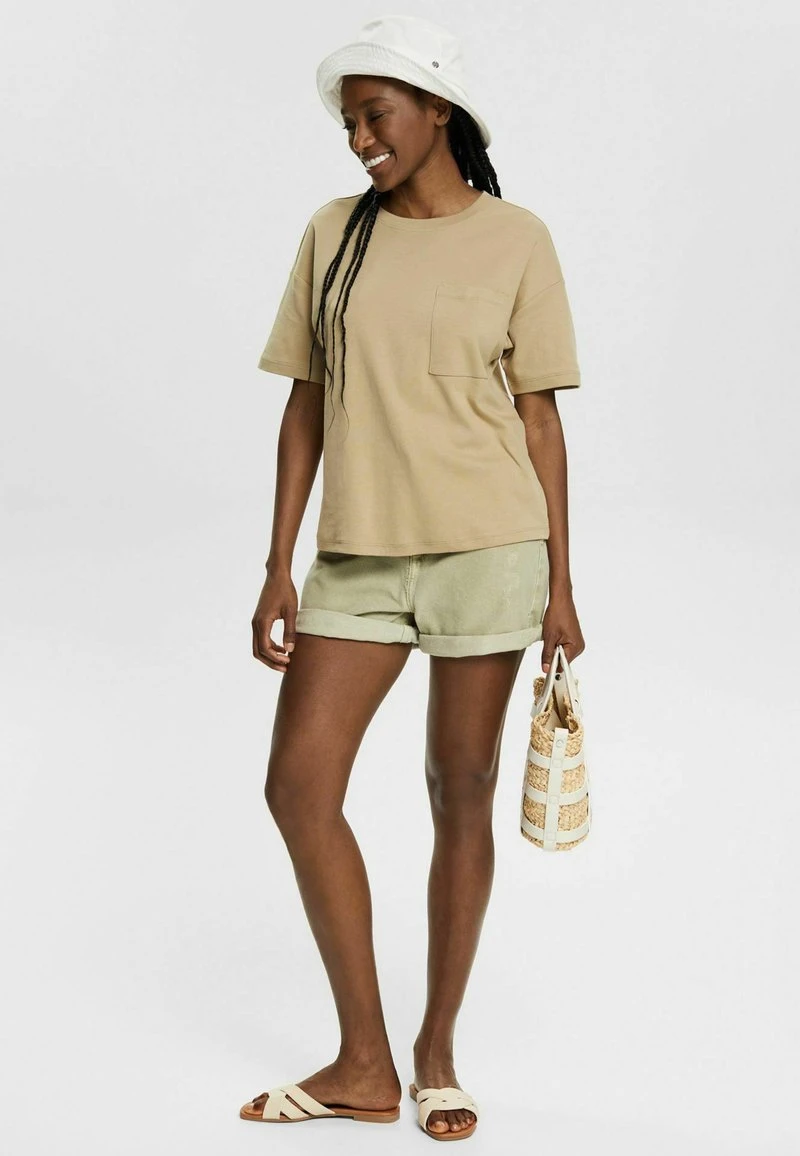 ESPRIT MIT BRUSTTASCHE - T-Shirt Basic - Pale Khaki 7 ESPRIT MIT BRUSTTASCHE - T-Shirt Basic - Pale Khaki – Bild 5