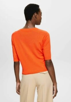 ESPRIT SUS LI BLEND TE - T-Shirt Basic - Orange Red New 10 ESPRIT SUS LI BLEND TE - T-Shirt Basic - Orange Red New -Esprit b5c02902d1c24cfbbd82f642aea87cca