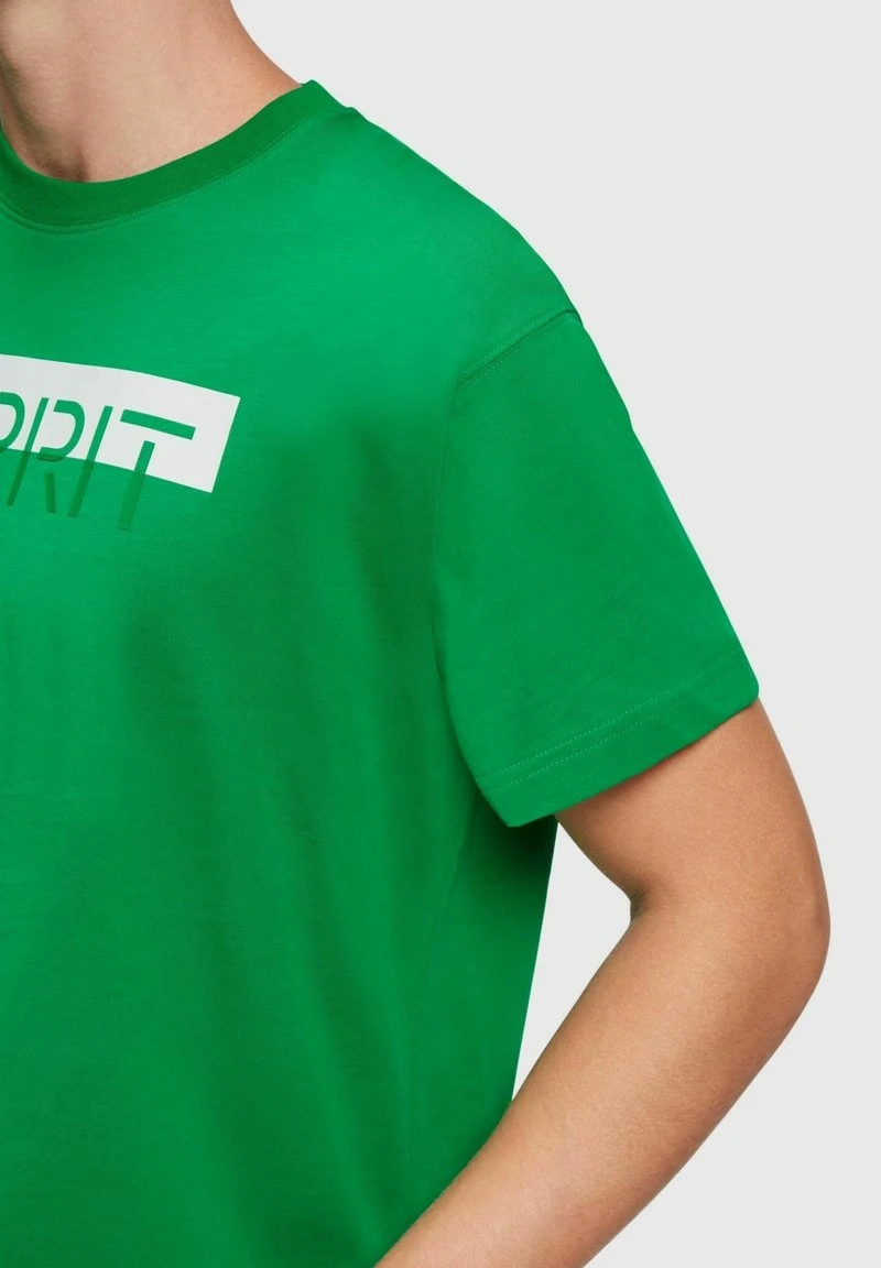 ESPRIT MIT LOGO-AUFNÄHER - T-Shirt Print - Green 6 ESPRIT MIT LOGO-AUFNÄHER - T-Shirt Print - Green – Bild 4