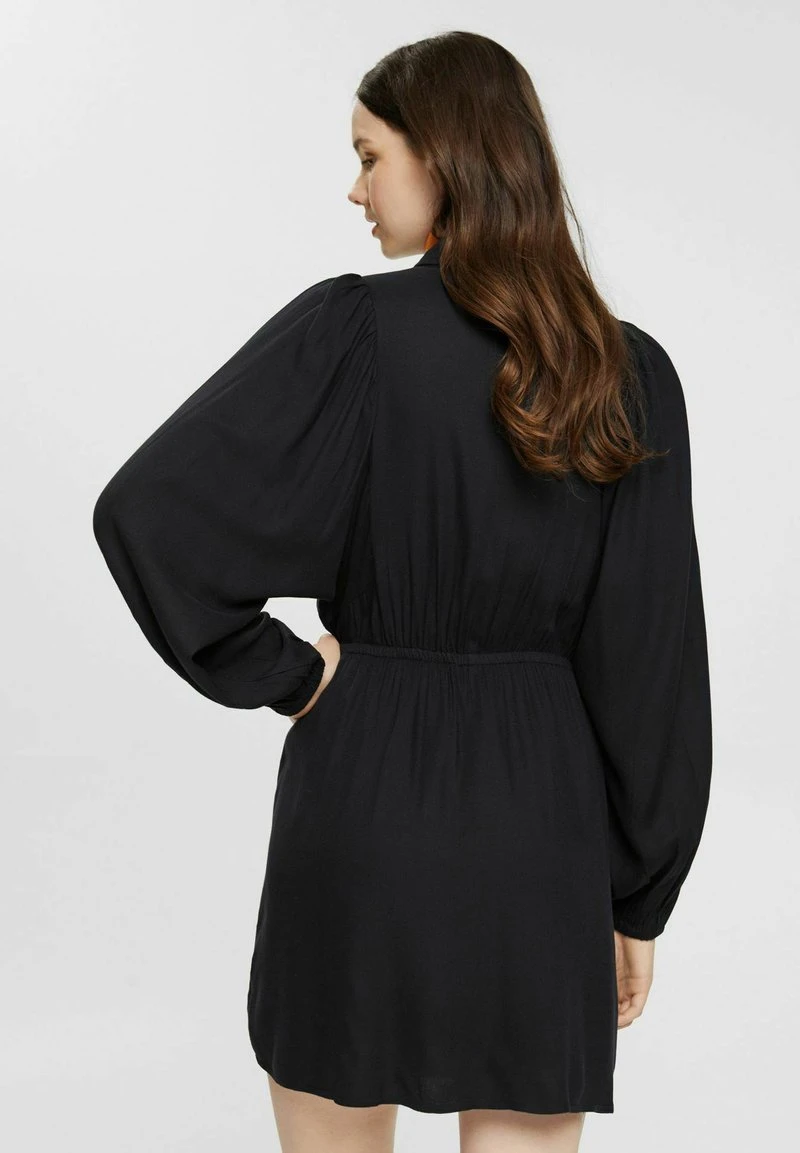 Edc By Esprit MIT DURCHZUGBAND - Blusenkleid - Black 5 Edc By Esprit MIT DURCHZUGBAND - Blusenkleid - Black – Bild 3