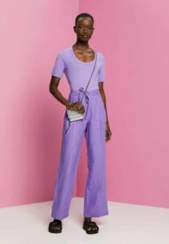 ESPRIT MIT U AUSSCHNITT - T-Shirt Basic - Purple -Esprit b7d611c5b8e243d9acc960b136003273