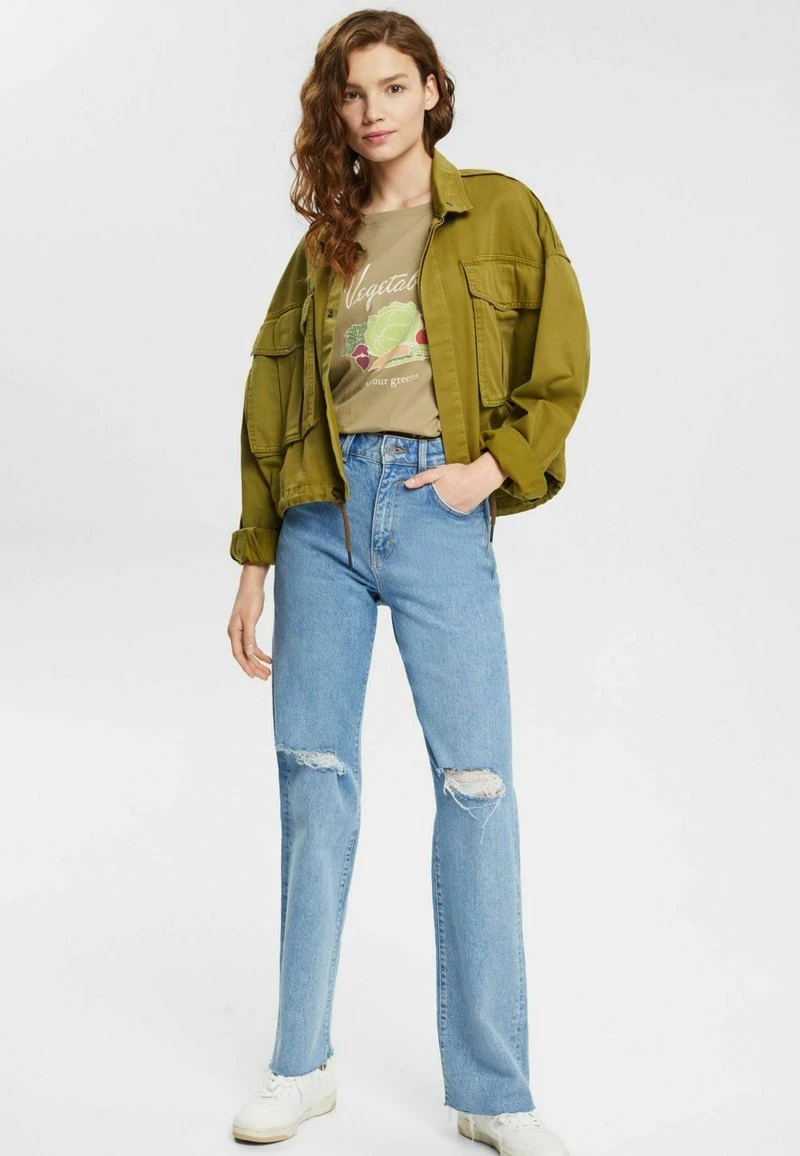 ESPRIT T-Shirt Print - Pale Khaki 4 ESPRIT T-Shirt Print - Pale Khaki – Bild 2