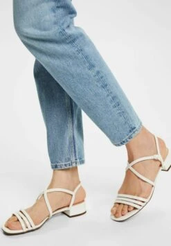 ESPRIT MIT BLOCKABSATZ - Riemensandalette - White