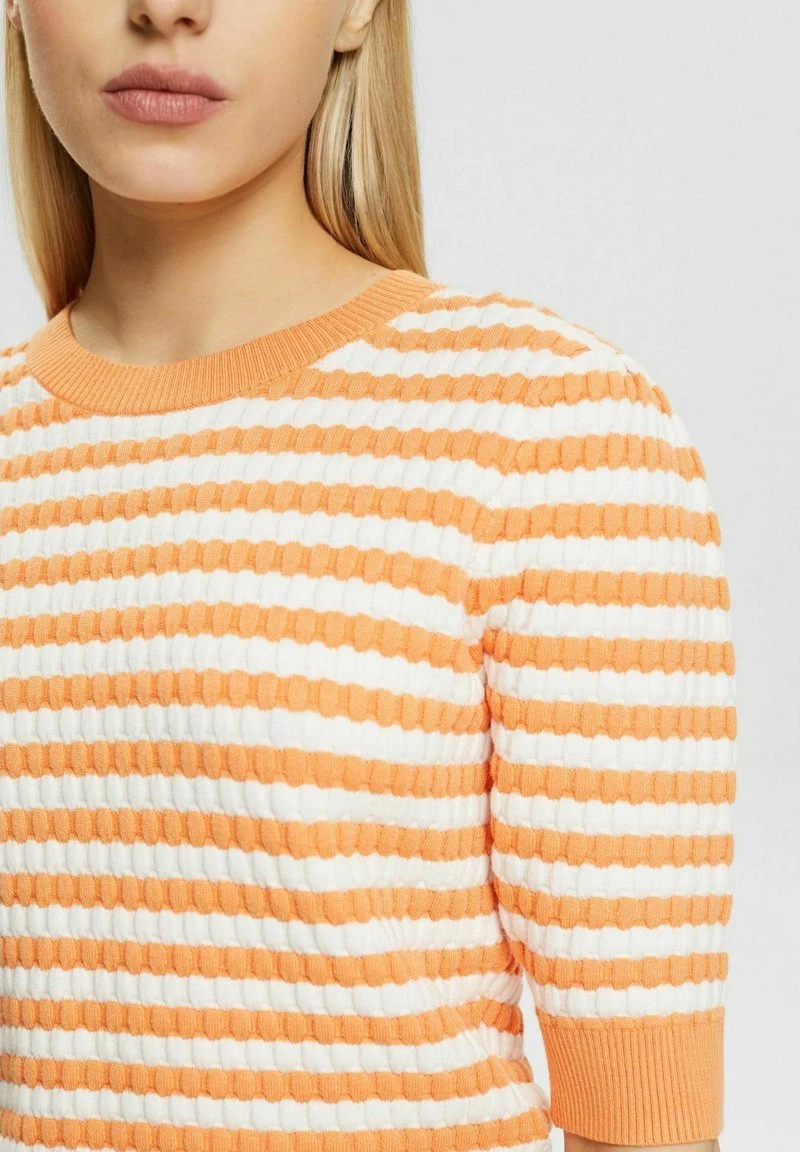 ESPRIT GESTREIFTER MIT VERKÜRZTEN ÄRMELN - T-Shirt Print - Golden Orange 6 ESPRIT GESTREIFTER MIT VERKÜRZTEN ÄRMELN - T-Shirt Print - Golden Orange – Bild 4