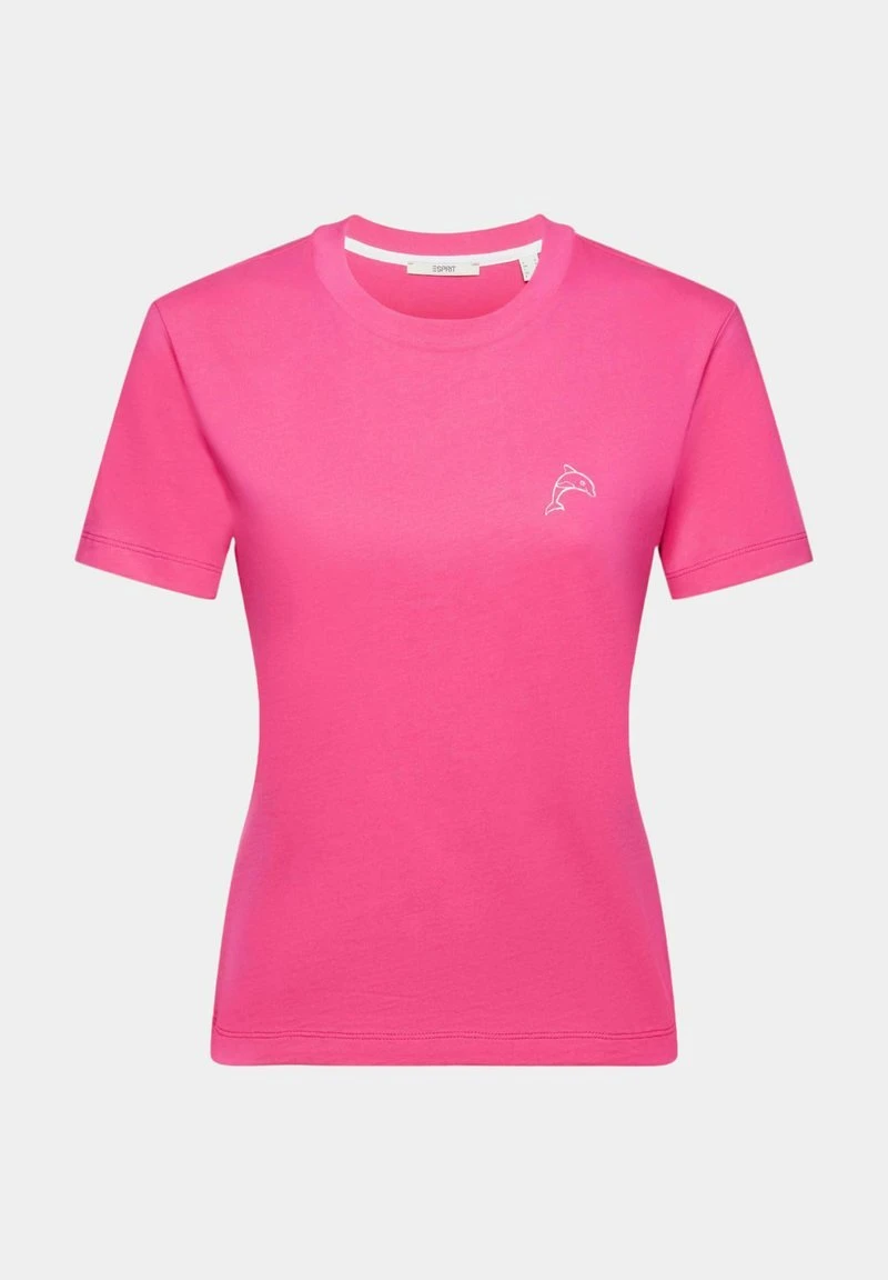ESPRIT MIT DELFINPRINT - T-Shirt Basic - Pink Fuchsia 8 ESPRIT MIT DELFINPRINT - T-Shirt Basic - Pink Fuchsia – Bild 6