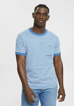 ESPRIT MIT STREIFEN - T-Shirt Print - Blue