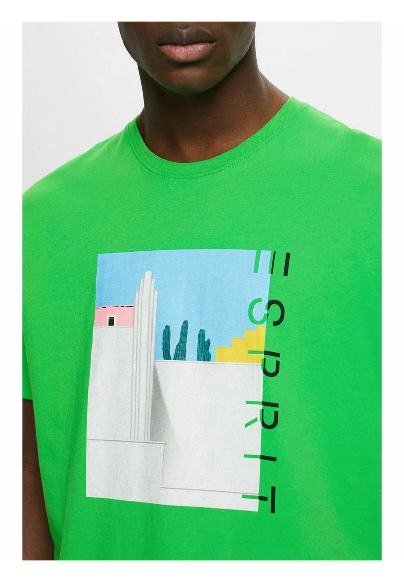 ESPRIT MIT FRONTPRINT - T-Shirt Print - Green 6 ESPRIT MIT FRONTPRINT - T-Shirt Print - Green – Bild 4