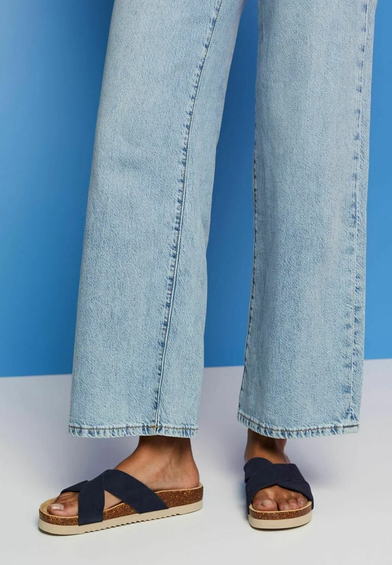 ESPRIT MIT ÜBERKREUZTEN RIEMEN - Pantolette Flach - Navy 3 ESPRIT MIT ÜBERKREUZTEN RIEMEN - Pantolette Flach - Navy