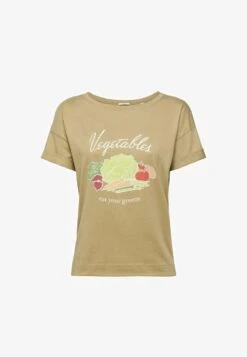 ESPRIT T-Shirt Print - Pale Khaki 12 ESPRIT T-Shirt Print - Pale Khaki -Esprit c95a17e8ebf94b56ab55af6632755836