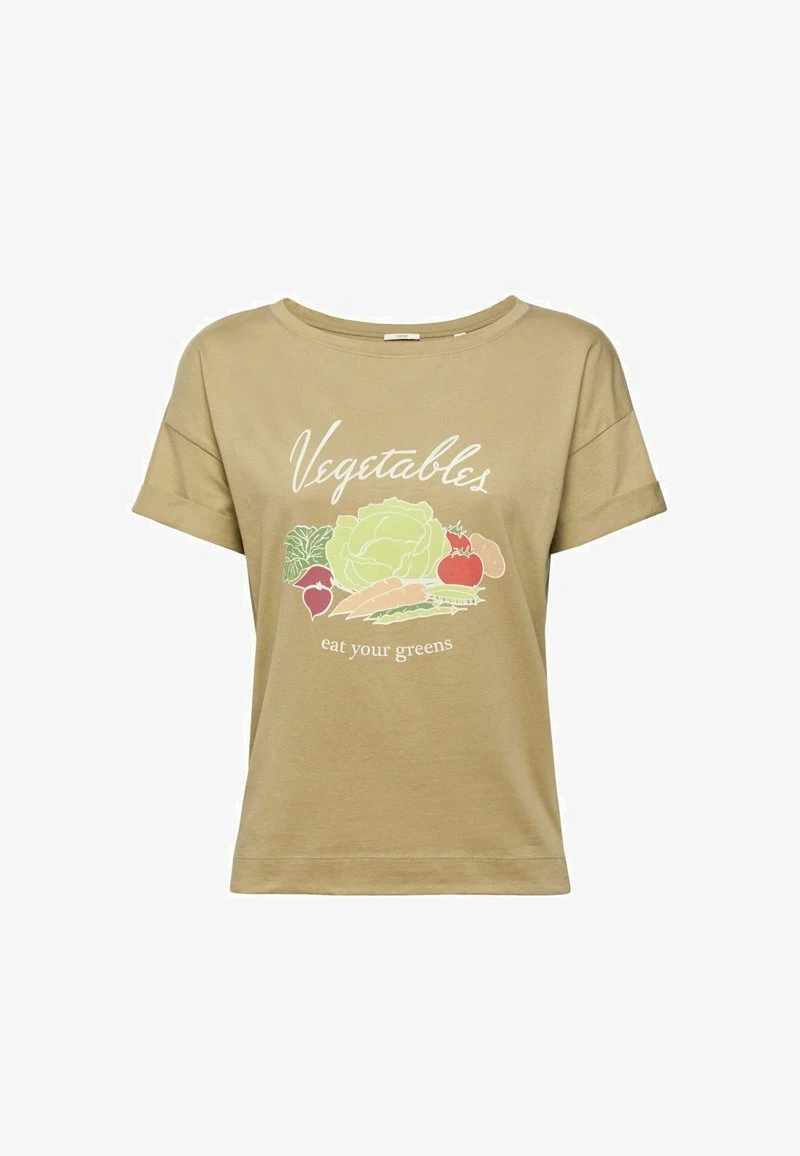 ESPRIT T-Shirt Print - Pale Khaki 7 ESPRIT T-Shirt Print - Pale Khaki – Bild 5