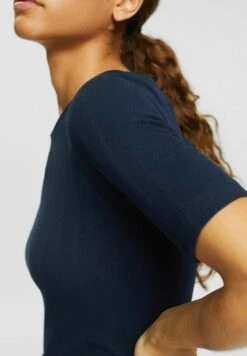 ESPRIT POINTELLE - T-Shirt Basic - Navy 11 ESPRIT POINTELLE - T-Shirt Basic - Navy -Esprit c9acfdc2cbf243dfa7a71dd97753f3d6