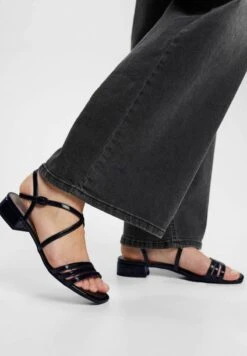 ESPRIT MIT BLOCKABSATZ - Riemensandalette - Navy