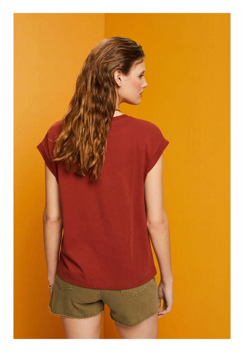 ESPRIT STITCH DETAIL - T-Shirt Print - Terracotta New 8 ESPRIT STITCH DETAIL - T-Shirt Print - Terracotta New – Bild 6