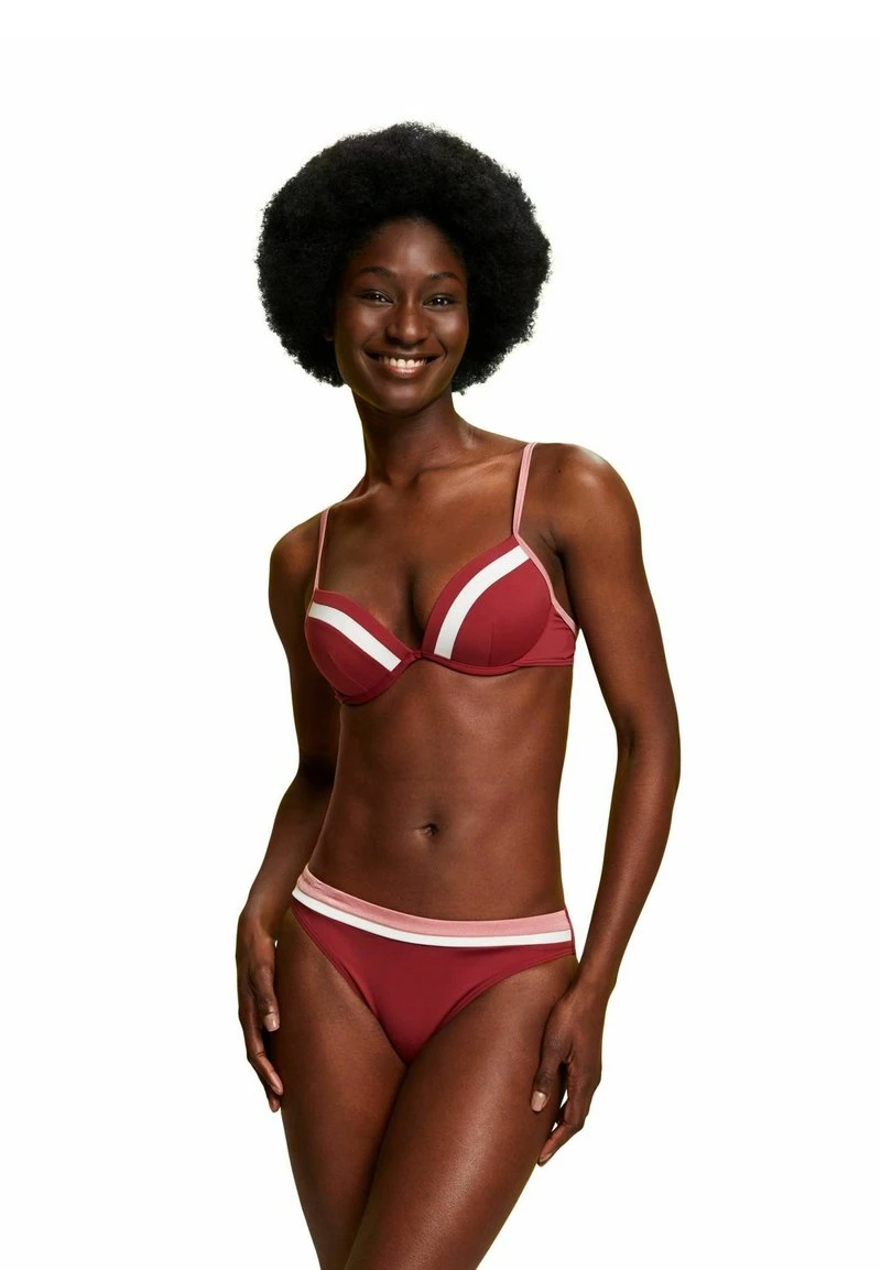 ESPRIT TAYRONA PAR PADDED PLUNGE - Bikini-Top - Dark Red 3 ESPRIT TAYRONA PAR PADDED PLUNGE - Bikini-Top - Dark Red