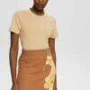 ESPRIT MIT DELFINPRINT - T-Shirt Basic - Sand 1 ESPRIT MIT DELFINPRINT - T-Shirt Basic - Sand -Esprit d42422a6b79d433dbaa798411e5ba1e4