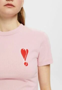ESPRIT MIT GESTICKTEM HERZMOTIV - T-Shirt Print - Pink 11 ESPRIT MIT GESTICKTEM HERZMOTIV - T-Shirt Print - Pink -Esprit d475ef4fb5484a3eaea457734890d709