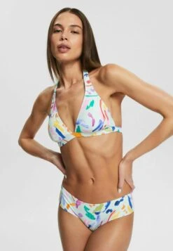 ESPRIT GEMUSTERTES NECKHOLDER - Bikini-Top - Light Aqua Green