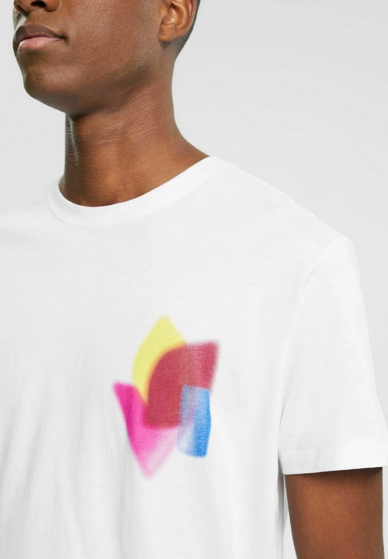 Edc By Esprit MIT PRINT AUF BRUSTHÖHE - T-Shirt Print - White 6 Edc By Esprit MIT PRINT AUF BRUSTHÖHE - T-Shirt Print - White – Bild 4
