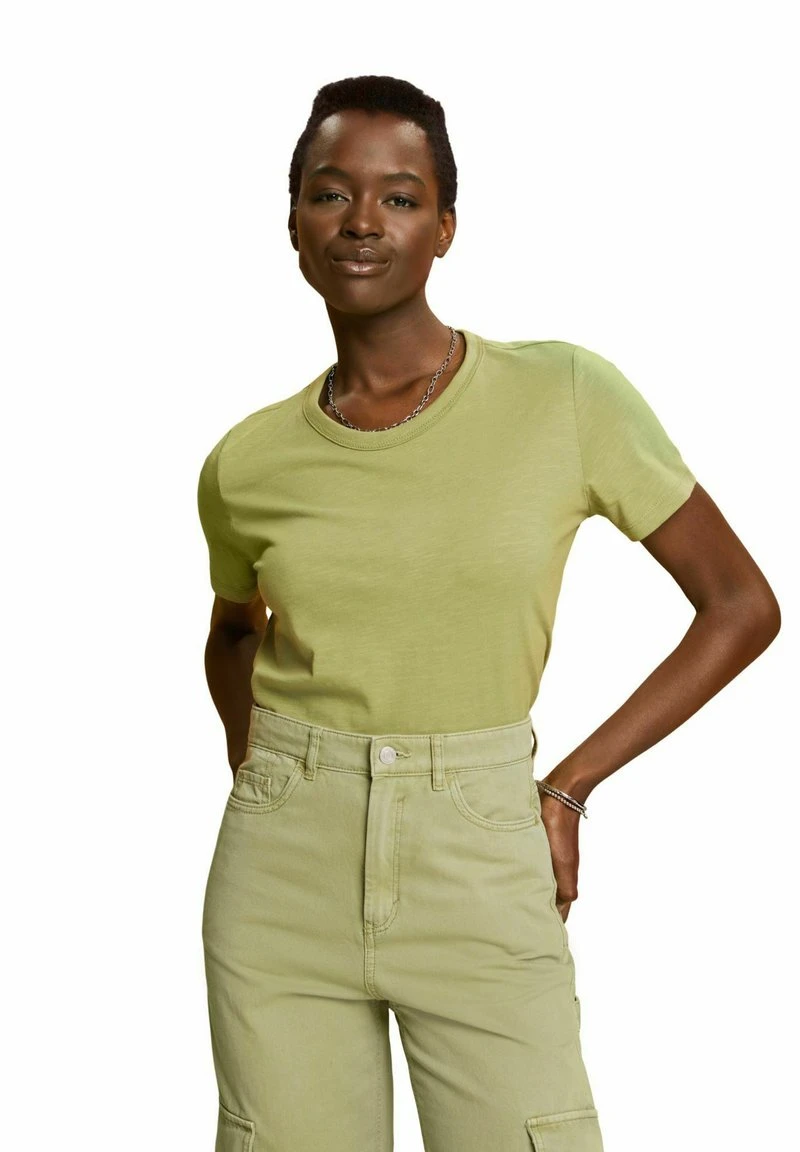 Edc By Esprit T-Shirt Basic - Pistachio Green 3 Edc By Esprit T-Shirt Basic - Pistachio Green