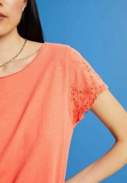 ESPRIT T-Shirt Print - Coral Orange 13 ESPRIT T-Shirt Print - Coral Orange -Esprit dd1a2d4a131b40cbbdbd3b4c3e9d7361