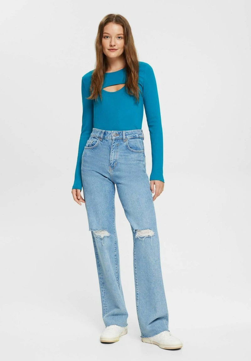 Edc By Esprit LONGSLEEVE - Langarmshirt - Teal Blue 4 Edc By Esprit LONGSLEEVE - Langarmshirt - Teal Blue – Bild 2