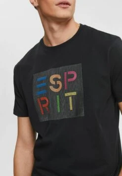 ESPRIT MIT LOGO-APPLIKATION - T-Shirt Print - Black 11 ESPRIT MIT LOGO-APPLIKATION - T-Shirt Print - Black -Esprit dffaca1bec274c6d9be0b7e2f426e851