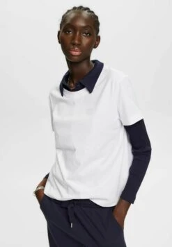 ESPRIT MIT LOGO-PRINT - T-Shirt Basic - White