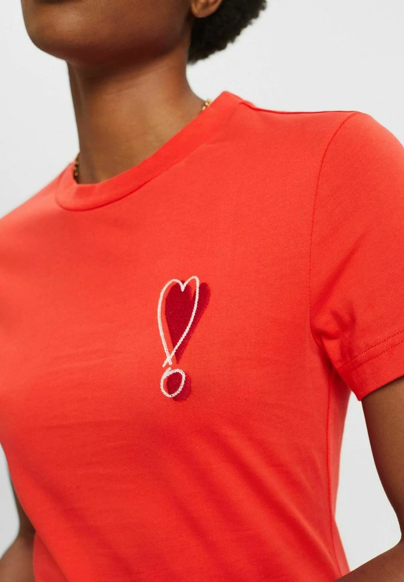 ESPRIT MIT GESTICKTEM HERZMOTIV - T-Shirt Print - Orange Red New 6 ESPRIT MIT GESTICKTEM HERZMOTIV - T-Shirt Print - Orange Red New – Bild 4