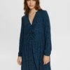 ESPRIT GEMUSTERTES AUS MIT V-AUSSCHNITT - Freizeitkleid - Petrol Blue -Esprit e9f9a98123b949509fe22fe58a6c65a6
