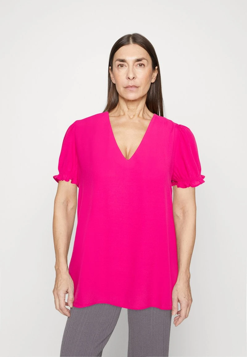 Edc By Esprit BLOUSE - T-Shirt Basic - Pink Fuchsia 3 Edc By Esprit BLOUSE - T-Shirt Basic - Pink Fuchsia