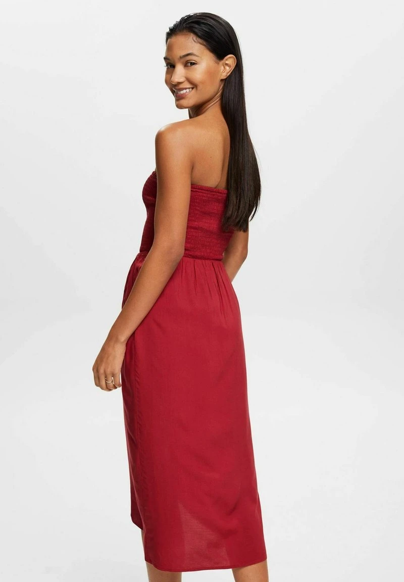 ESPRIT GESMOKTES - Freizeitkleid - Dark Red 5 ESPRIT GESMOKTES - Freizeitkleid - Dark Red – Bild 3