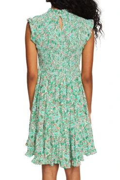 Edc By Esprit Gemustertes Kleid Green -Esprit edc by esprit gemustertes kleid green 2