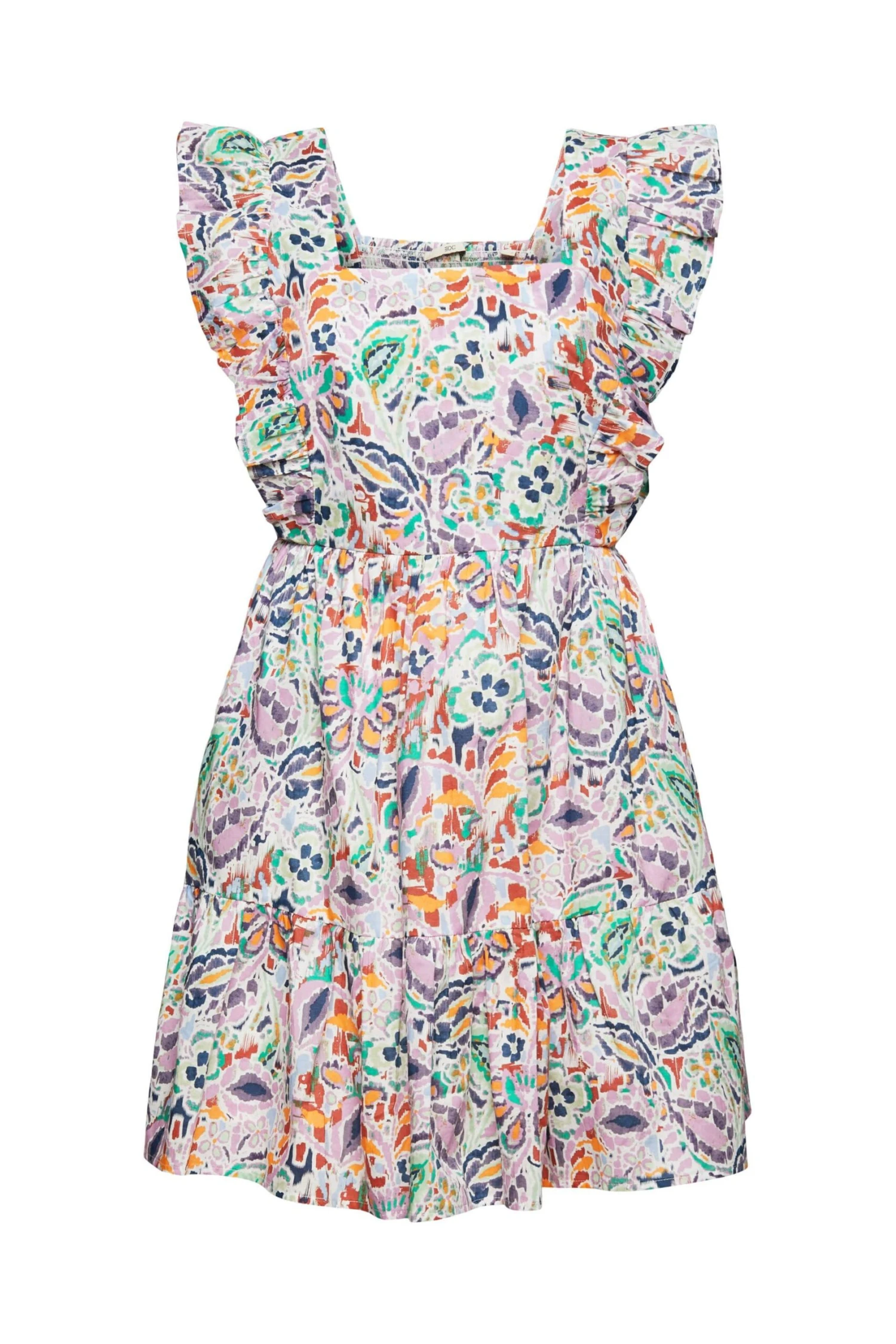 Edc By Esprit Gemustertes Minikleid Green 3 Edc By Esprit Gemustertes Minikleid Green