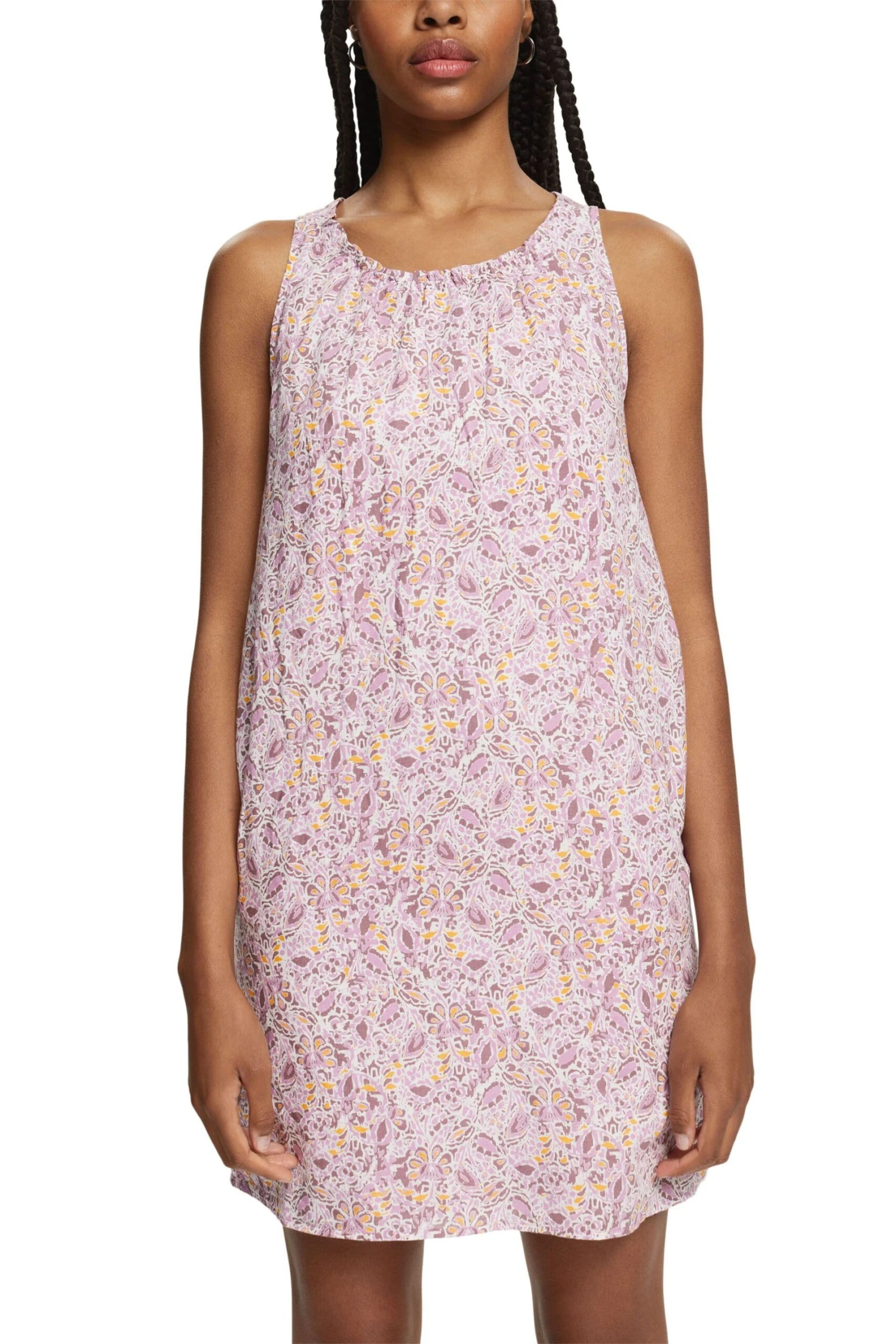 Edc By Esprit Gemustertes Minikleid Lilac 4 4 Edc By Esprit Gemustertes Minikleid Lilac 4 – Bild 2