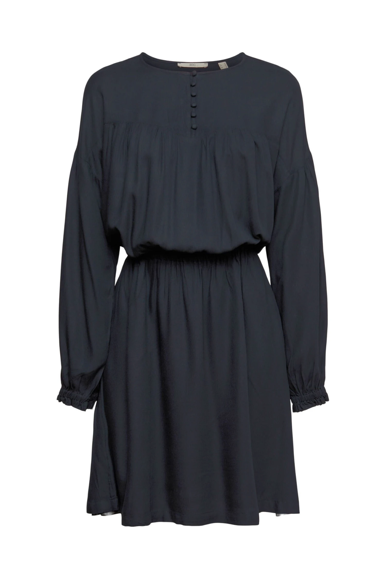 Edc By Esprit Kleid Mit Elastischem Taillenbund Black 3 Edc By Esprit Kleid Mit Elastischem Taillenbund Black