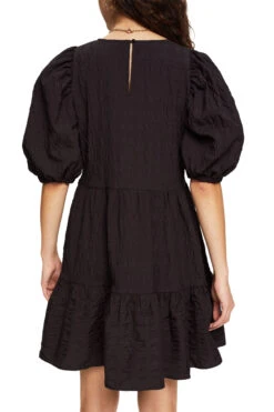 Edc By Esprit Kleid Mit Puffärmeln Black -Esprit edc by esprit kleid mit puffarmeln black 2