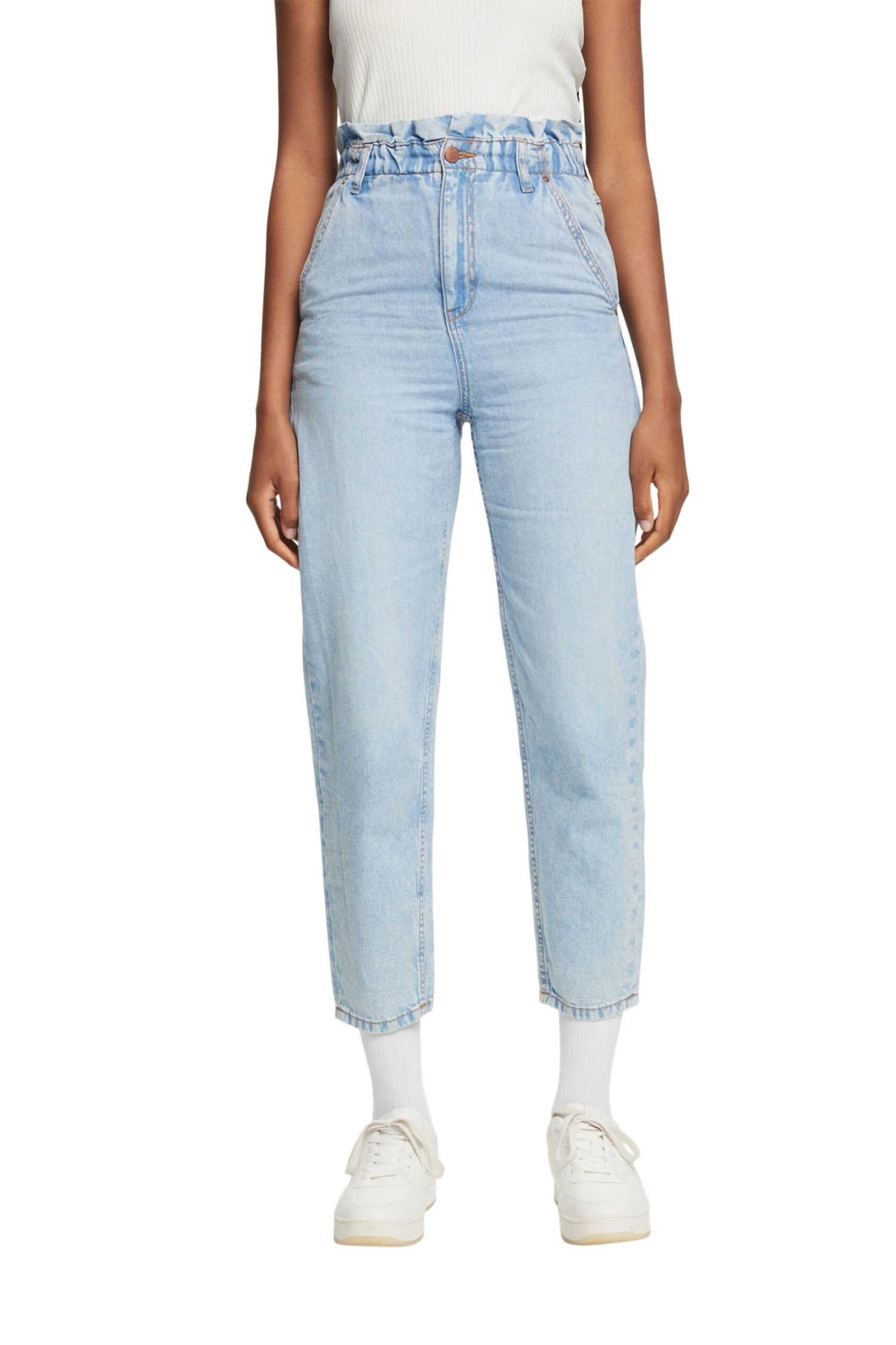 Edc By Esprit Pants Denim Cropped Blue Light Wash 4 Edc By Esprit Pants Denim Cropped Blue Light Wash – Bild 2