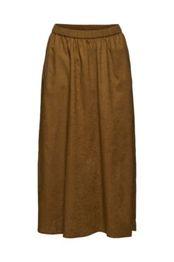 Edc By Esprit Skirts Light Woven Midi Khaki Green