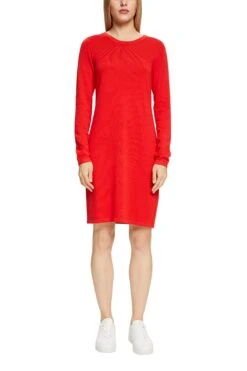 Edc By Esprit Strickkleid In Midilänge Orange Red -Esprit edc by esprit strickkleid in midilange orange red 1