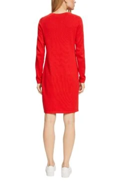 Edc By Esprit Strickkleid In Midilänge Orange Red -Esprit edc by esprit strickkleid in midilange orange red 2