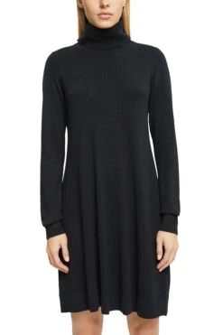 Edc By Esprit Strickkleid Mit Rollkragen Black -Esprit edc by esprit strickkleid mit rollkragen black 1