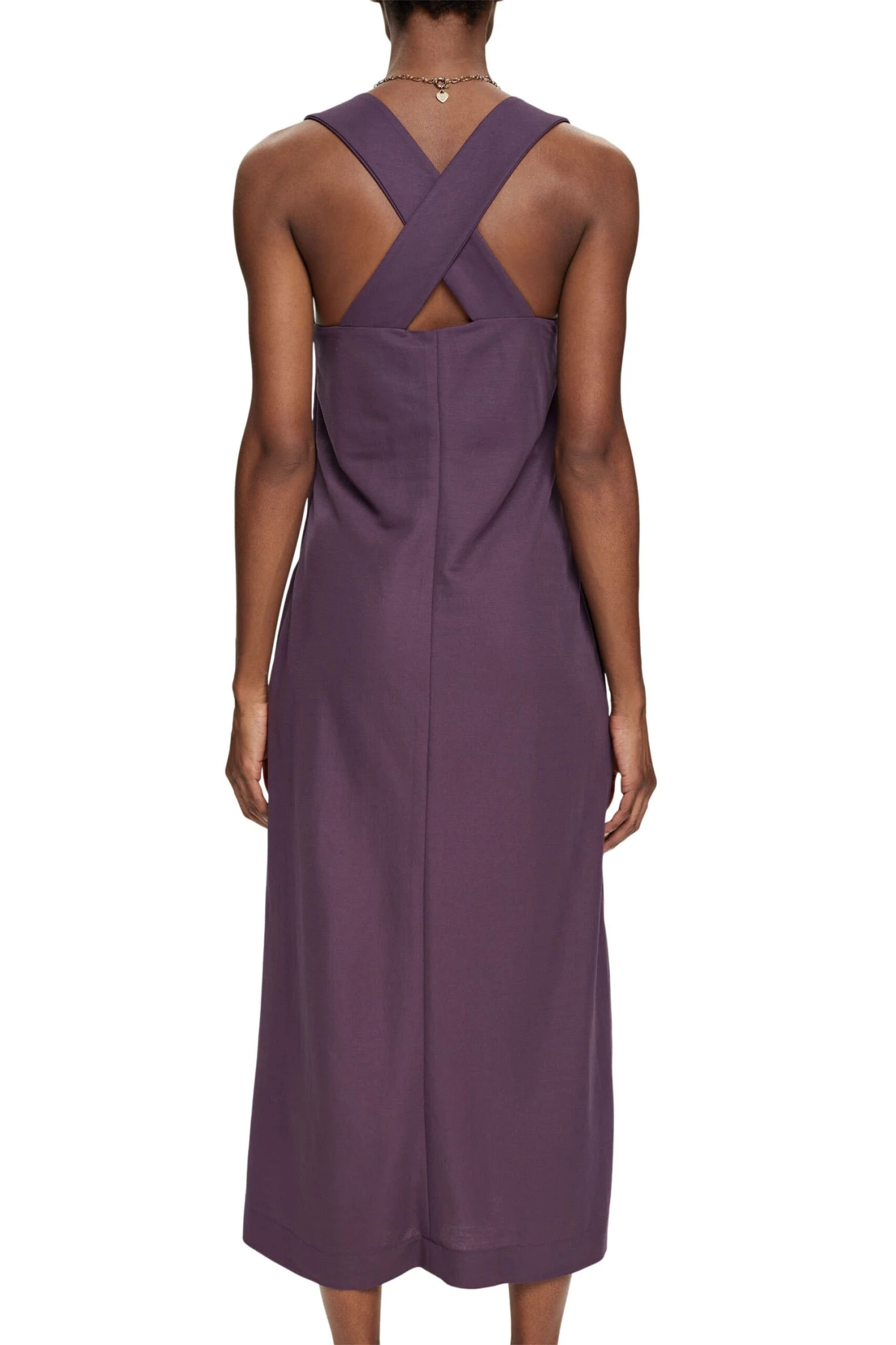 ESPRIT Ärmelloses Midikleid Dark Purple 5 ESPRIT Ärmelloses Midikleid Dark Purple – Bild 3