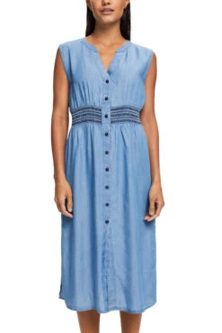 ESPRIT Ärmelloses Midikleid In Jeansoptik Blue Medium Washed -Esprit esprit armelloses midikleid in jeansoptik blue medium washed 1