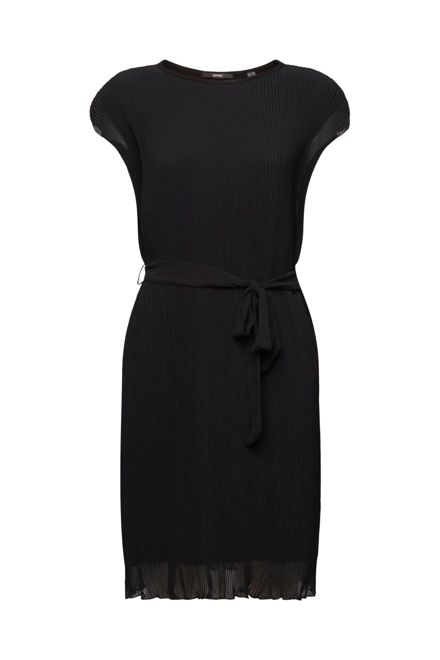 ESPRIT Ärmelloses Minikleid Mit Plisseefalten Black 3 ESPRIT Ärmelloses Minikleid Mit Plisseefalten Black