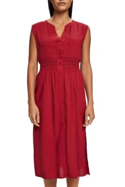 ESPRIT Ärmelloses Strandkleid Dark Red -Esprit esprit armelloses strandkleid dark red 1