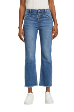 ESPRIT Ausgestellte Baumwolljeans Mit Mittlerer Bundhöhe Blue Medium Washed -Esprit esprit ausgestellte baumwolljeans mit mittlerer bundhohe blue medium washed 1