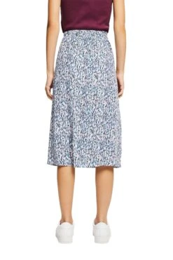 ESPRIT Gemusterter Midirock Blue Lavender 4 -Esprit esprit gemusterter midirock blue lavender 4 2