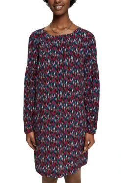 ESPRIT Gemustertes Minikleid Black -Esprit esprit gemustertes minikleid black 1